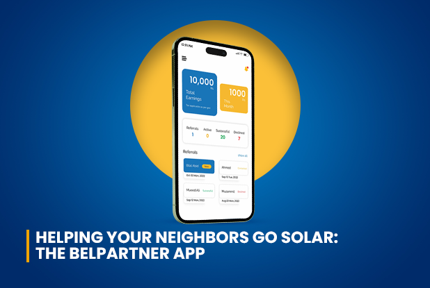 Helping your neighbours go solar The BELPARTNER App