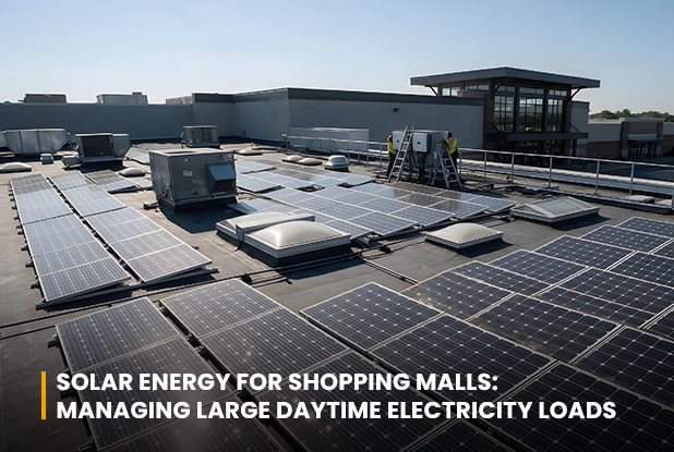 Solar Energy for Shopping Malls: Managing Large Daytime Electricity Loads